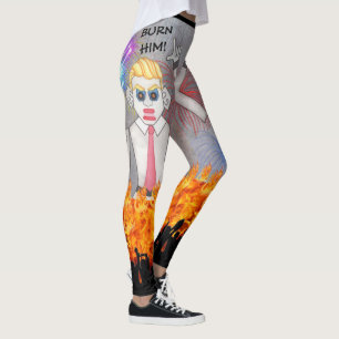 Zozobra Santa Fe, NM Gloom Away! Burn Him! Leggings