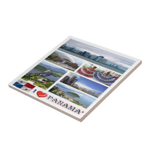 zPA002 PANAMA I Love, Mosaic, America, Tile
