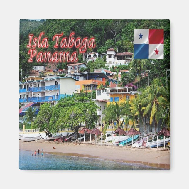 zPA007 PANAMA, Taboga island, America, Fridge Magnet (Front)