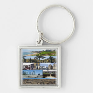 zPE008 mosaic of LIMA in Peru, America, Keychain