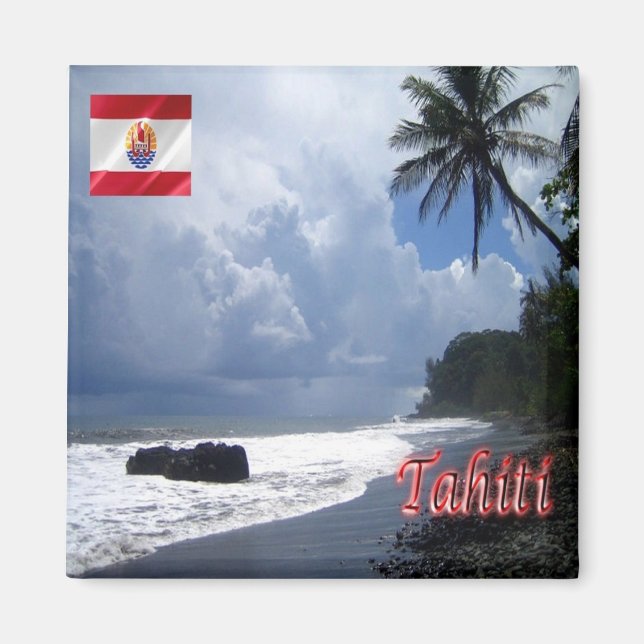 zPF014 TAHITI, French Polynesia, Oceania, Fridge Magnet (Front)