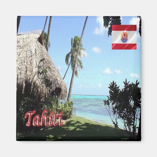 zPF015 TAHITI, French Polynesia, Oceania, fridge Magnet (Front)