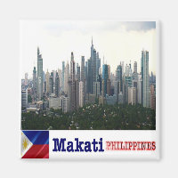 zPH008 skyline of MAKATI, Philippines Asia, Fridge