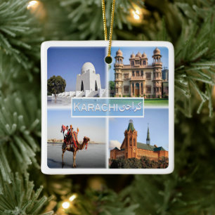 zPK004 KARACHI, MAZAR , QUAID, Pakistan, Ceramic Ornament
