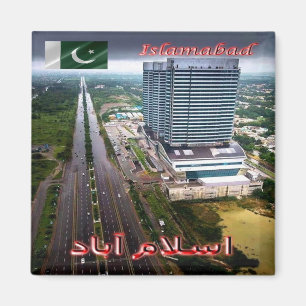 zPK009 ISLAMABAD view by night, Pakistan, Fridge  Magnet