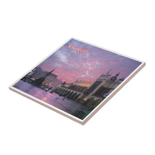 zPL018 KRAKÓW Old Town, Poland, Europe, Tile (Side)