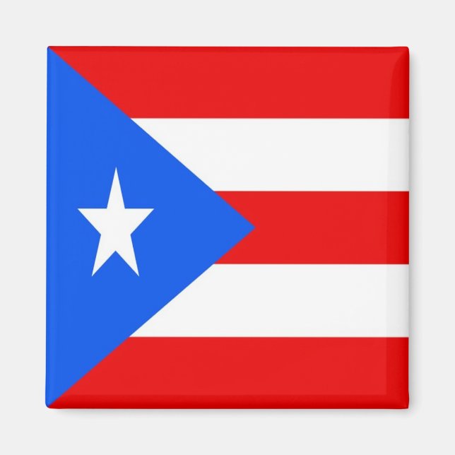 ZPR001 PUERTO RICO, Flag, America, Fridge Magnet (Front)