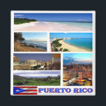 zPR006 PUERTO RICO,  Mosaic, Americ, Fridge Magnet<br><div class="desc">Here you will find the souvenir of your vacation. This category contains fridge magnets of many locations in Puerto Rico. Amaze friends and relatives with the unique souvenirs from your great trip! Try us!</div>