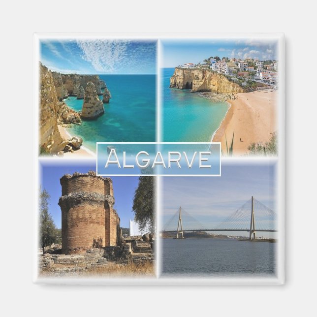 zPT006 THE ALGARVE, Portugal, Europe, Fridge Magnet (Front)