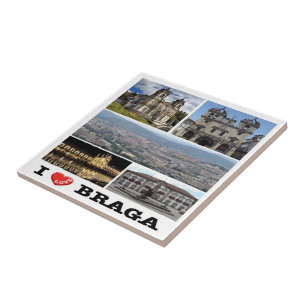 zPT023 BRAGA "I Love", Portugal, Europe, Tile