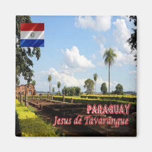 zPY006 PARAGUAY, Jesus of Tavarangue, Fridge Magnet