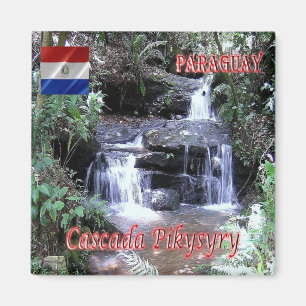 zPY007 PARAGUAY, Pikysyry Waterfall, Fridge Magnet