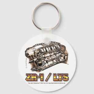 ZR1 LT5 Corvette Engine Keychain