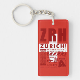 ZRH Zurich Airport Keychain