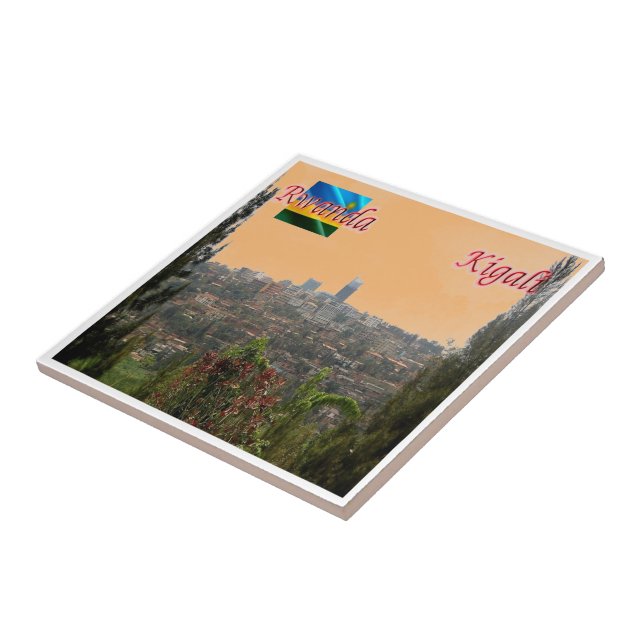 zRW004 KIGALI, Downtown, Rwanda, Africa, Tile (Side)