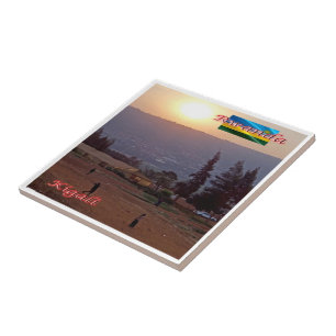 zRW006 KIGALI, Rwanda by Night, Africa, Tile
