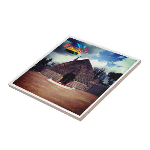 zRW008 RWANDA, Nyanza Mwami Palace, Africa, Tile