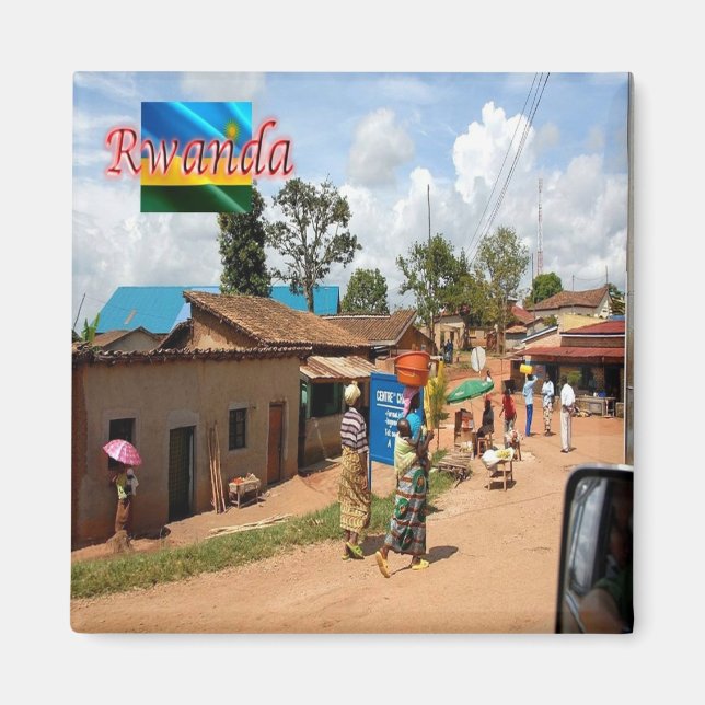zRW009 RWANDA, Kigali, Butare, Africa, Fridge Magnet (Front)