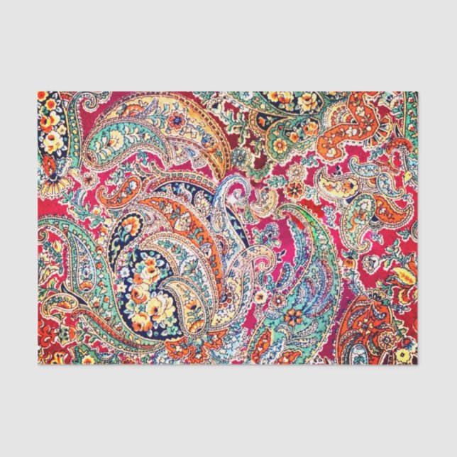 Zsa Zsa Paisley Tissue Paper (Front)