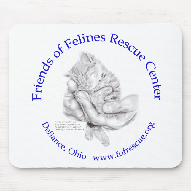 ZsaZsa Hands w Purple Text Mouse Pad (Front)