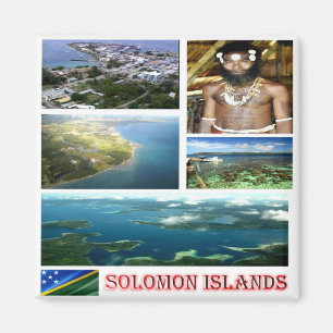 zSB004 SOLOMON ISLANDS, Oceania, Fridge Magnet