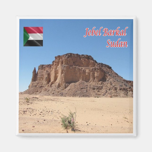 zSD005 JEBEL BARKAL, Sudan, Africa, Fridge Magnet (Front)