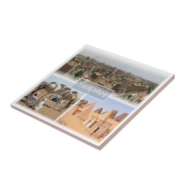 zSD008 KHARTOUM, Mosaic, Sudan, Africa, Tile (Side)