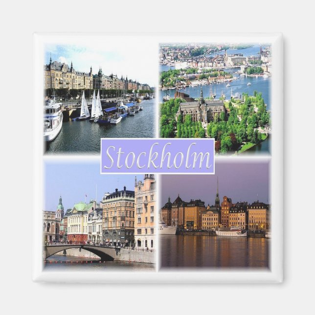 zSE003 STOCKHOLM, Sweden, Europe, Fridge Magnet (Front)