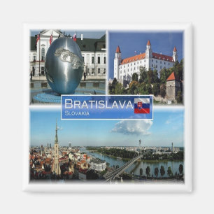 zSK004 BRATISLAVA, Slovakia, Europe, Fridge Magnet