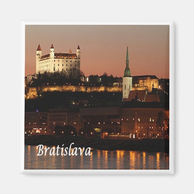 zSK005 BRATISLAVA, Slovakia, Europe, Fridge Magnet (Front)