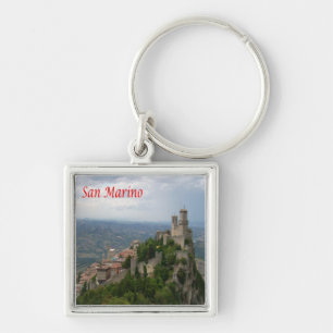 zSM007 MONTE TITANO panorama, San Marino, Keychain