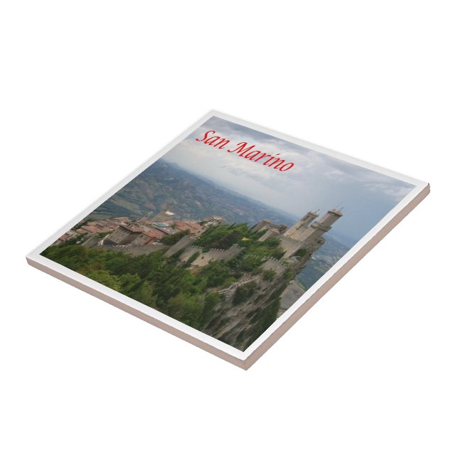 zSM007 MONTE TITANO panorama, San Marino, Tile (Side)