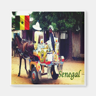 zSN003 SENEGAL, Buggy Taxi, Africa, Fridge Magnet