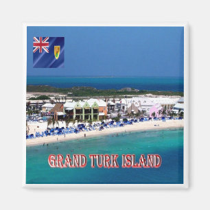 zTC005 GRAND TURK ISLAND, Turks and Caicos, Fridge Magnet