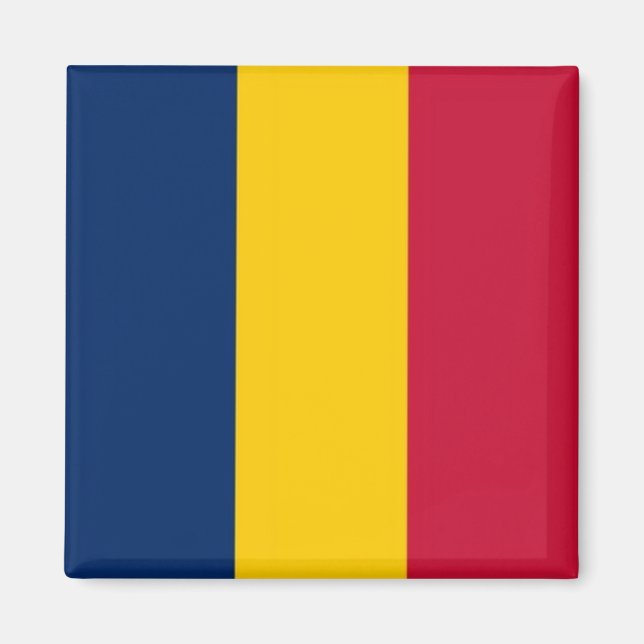 zTD001 CHAD, Flag, Africa, Fridge Magnet (Front)