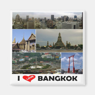 zTH005 i love Bangkok, Thailand, Asia, Fridge Magnet