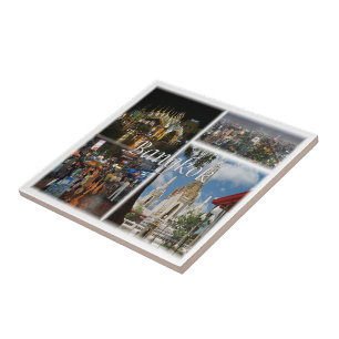 zTH008 mosaic of BANGKOK, Thailand, Asia, Tile