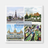 zTH009 collage of BANGKOK, Thailand, Asia, Fridge
