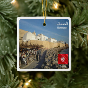 zTN019 HAMMAMET EL-ḤAMMĀMĀT, Tunisia, Ceramic Ornament