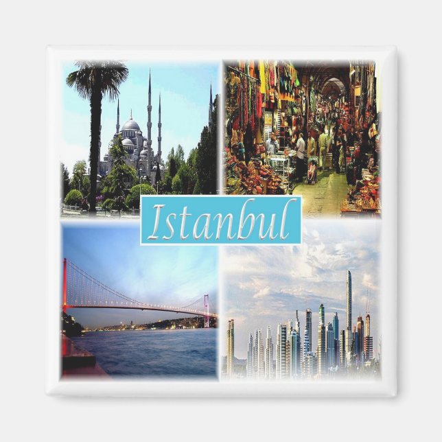 zTR006 ISTANBUL, Turkey, Europe, Fridge Magnet (Front)