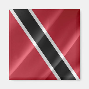 zTT002 TRINIDAD And TOBAGO, Waving Flag, Fridge Magnet