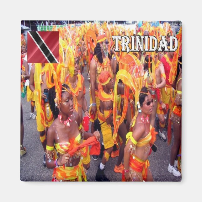 zTT006 TRINIDAD, Trinidad Tobago, Carnival, Fridge Magnet (Front)