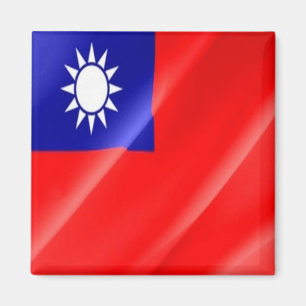 zTW002 TAIWANESE Waving Flag,Taiwan Formosa,Fridge Magnet