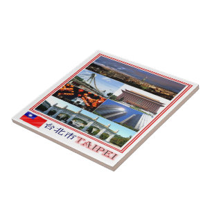 zTW009 TAIPEI, Mosaic, Taiwan Formosa, Tile