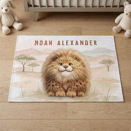 Zuberi Cute Safari Fluffy Leopard Name Kids Room