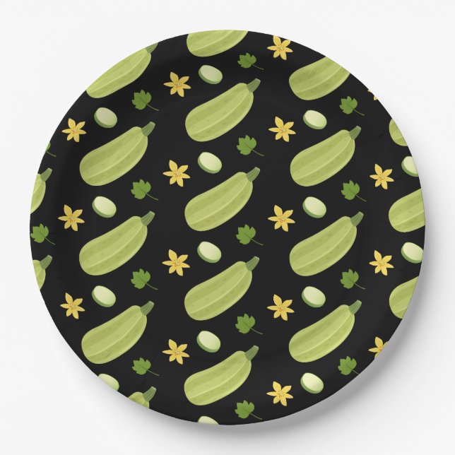 Zucchinas Paper Plate (Front)