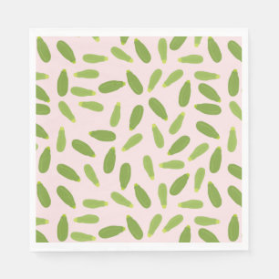 Zucchini Courgette Summer Squash Pattern Napkin