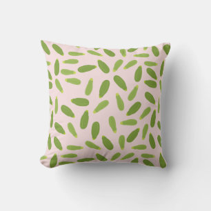 Zucchini Courgette Summer Squash Pattern Throw Pillow