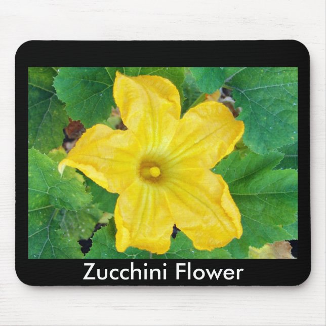Zucchini Flower Mousepad (Front)