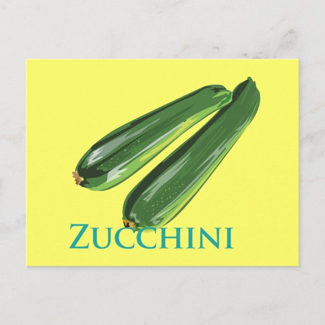 Zucchini Squash Postcard (Front)